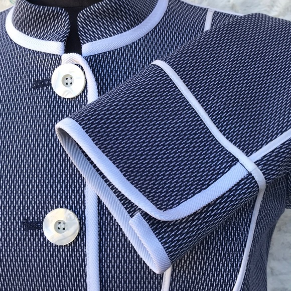Pristine Worth Navy/White Highly Tailored Jacket 8 - Picture 4 of 8